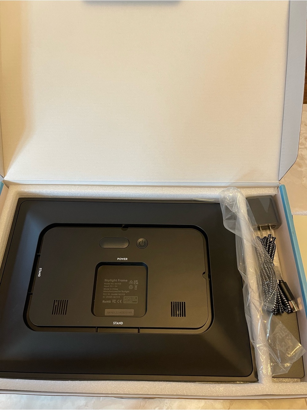 Skylight 10” Black Digital Picture Frame - Picture 2 of 6